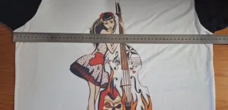 Camiseta Rock & Roll con diseño Pin-Up