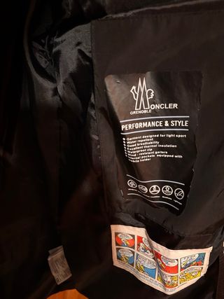 Abrigo Moncler Negro Talla M