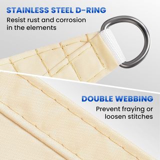 Parasol impermeable 3x3m beige