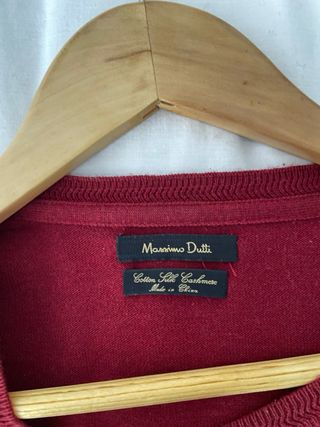 Jersey Massimo Dutti Rojo Talla L
