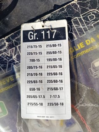 Catene da neve Gr. 117 nuove