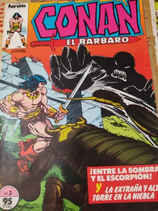 4 Comic superhéroes Conan y Thor