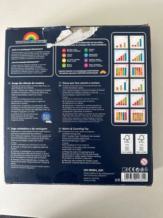 Juego de cálculo madera Playtive 21 piezas