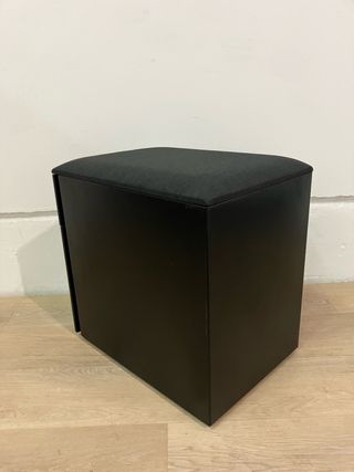 Puf cajonera con ruedas Ofita metalico