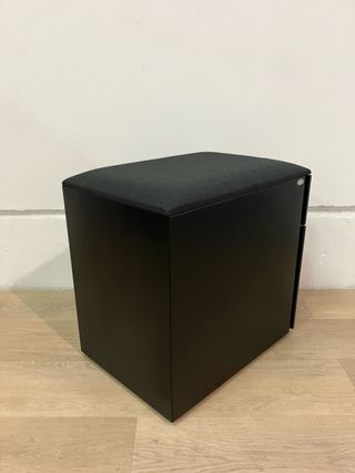 Puf cajonera con ruedas Ofita metalico