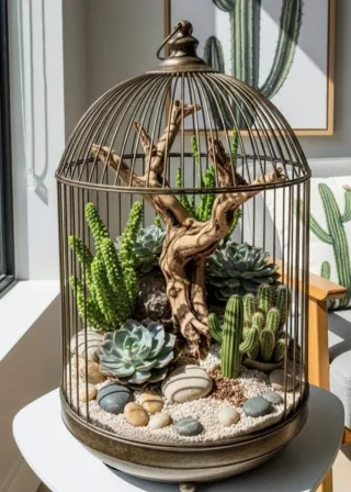 Jaula Decorativa Blanca