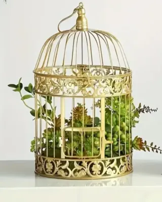 Jaula Decorativa Blanca