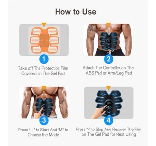 Electroestimulador EMS Abdominales y Brazos