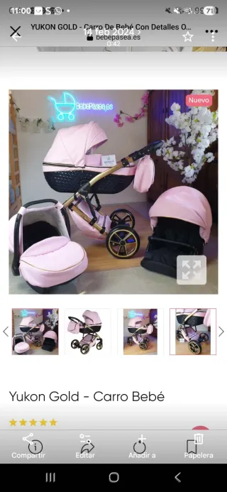 Carro de bebé 3 piezas nuevo
