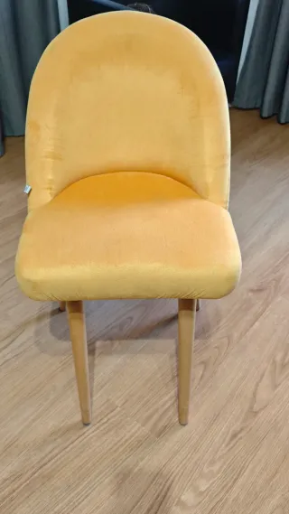 Silla Comedor Tapizada Estilo Escandinavo