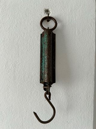 Báscula de bolsillo antigua