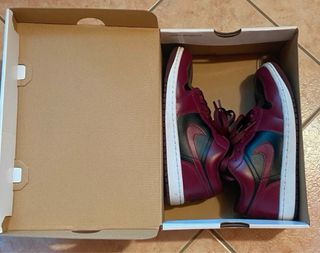 Nike Air Jordan 1 Low Scarpa Rossa e Nera