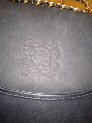 Bolso de hombro Loewe piel negra