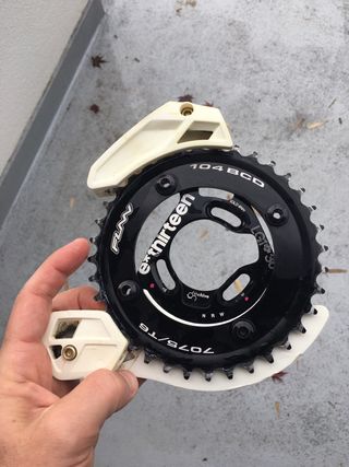 Guidacatena + corona MTB e thirteen