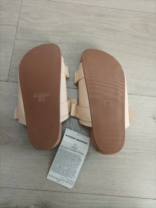 Sandalias Cork Talla 38 Beige con Suela de corcho