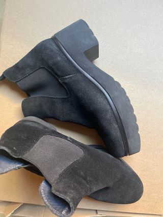 Botines Chelsea Ante Negro Talla 38