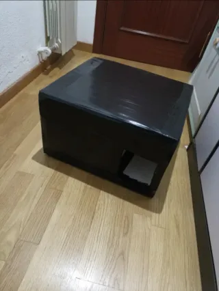 Casa, refugio Impermeable para Gatos Negro.