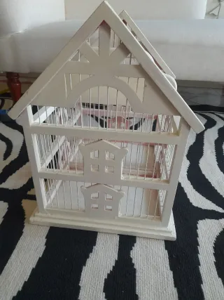 Cesta invernadero madera con asa