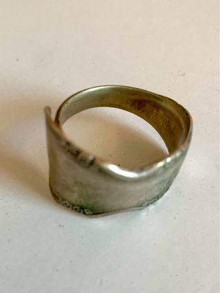 Anillo Cucharilla Plata Ajustable