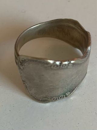 Anillo Cucharilla Plata Ajustable