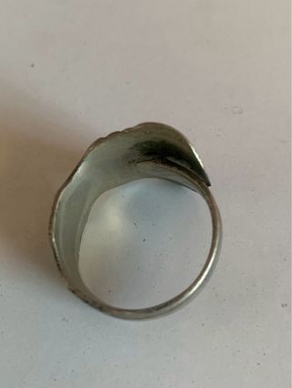 Anillo Cucharilla Plata Ajustable