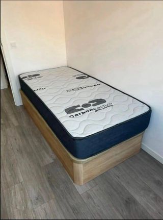 Canapé abatible madera con colchones Viscoelastica