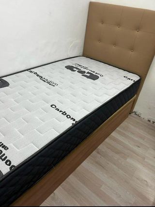 Canapé abatible madera con colchones Viscoelastica