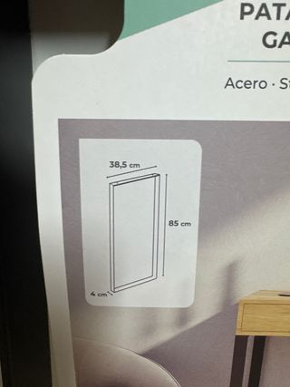 Soporte para mesa de metal negro