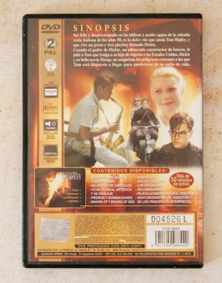 El Talento de Mr. Ripley DVD