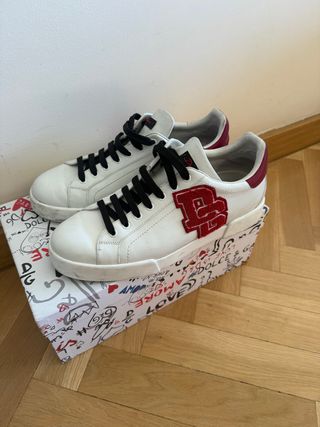 Zapatillas Dolce & Gabbana Blancas y Rojas