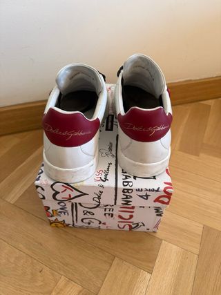 Zapatillas Dolce & Gabbana Blancas y Rojas