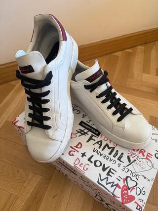 Zapatillas Dolce & Gabbana Blancas y Rojas
