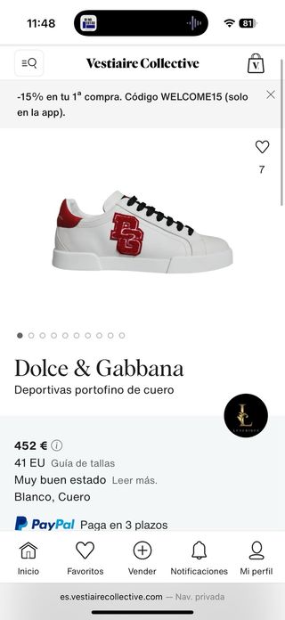 Zapatillas Dolce & Gabbana Blancas y Rojas