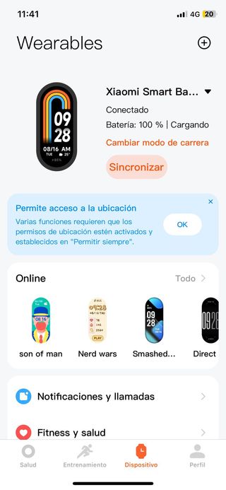Xiaomi Mi Band 8 Smart Band Negra