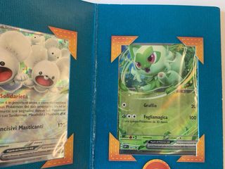 Portacarte Pokemon con 3 carte promozionali