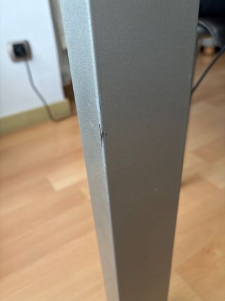 MESA DE CRISTAL EXTENSIBLE PLATEADA