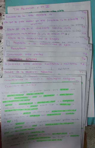 Apuntes Fisiología Vegetal Grado de Biología