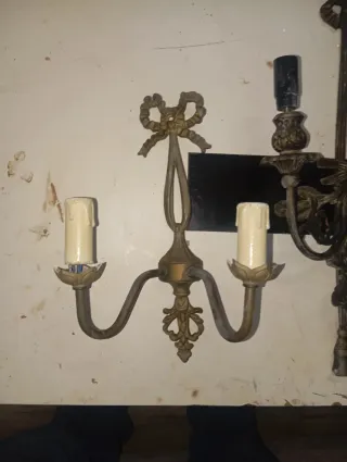 Lámparas de bronce antiguas estilo clásico