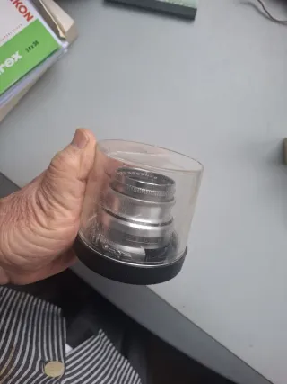 Voigtländer Dynaron 100 mm. + parasol especifico