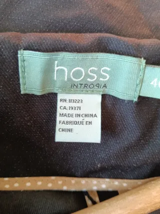 Abrigo Hoss Intropia Negro Talla 40
