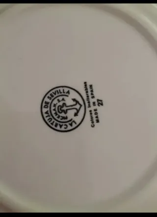 6 Platos Llanos Grandes Cartuja