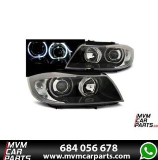 Faros Angel eyes para BMW E90 look Xenon