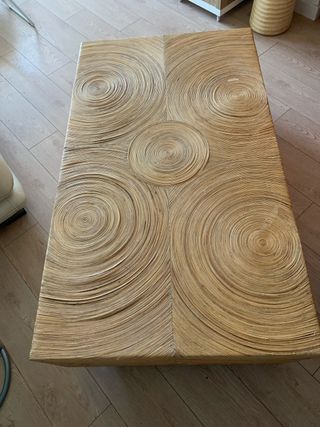 Mesa baja de diseño bambú y acacia