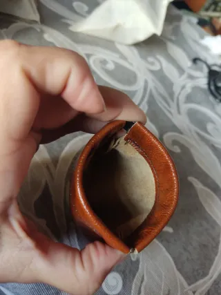 Monedero chico caballero piel marrón