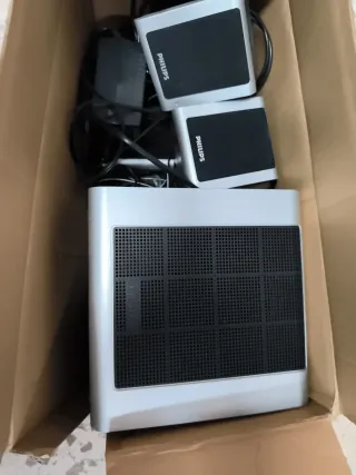 Equipo de altavoces Philips Plata y Negro