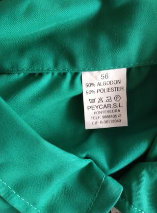Chaqueta de trabajo verde talla 56