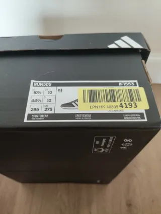 Adidas Run50s Zapatillas Talla 44 2/3