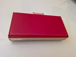 Clutch Carolina Herrera Insignia Rojo/Dorado