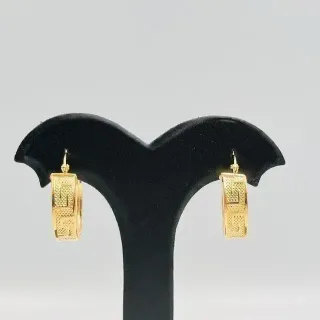 PENDIENTES ARO GRECA.