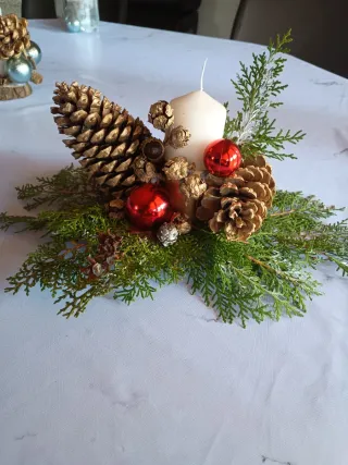 Adorno de mesa centro navideño